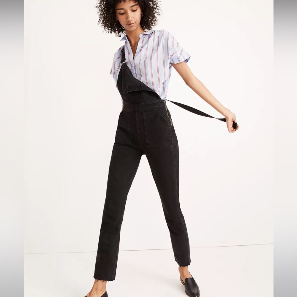 Madewell Black Overalls
